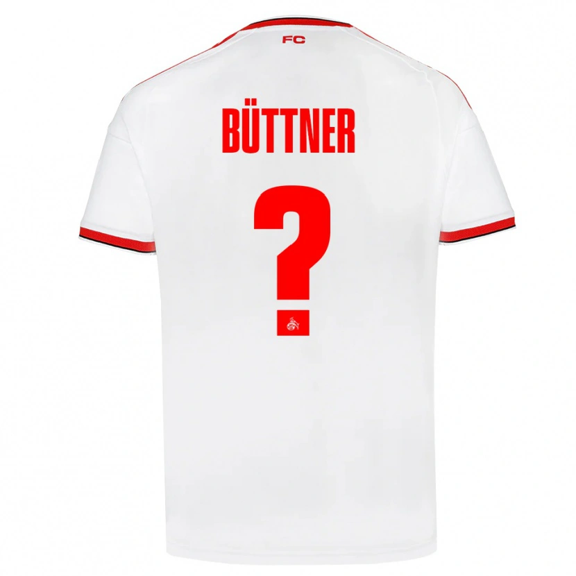 Danxen Hombre Camiseta Lasse Büttner #0 Blanco Rojo Negro 1ª Equipación 2026/27 La Camisa