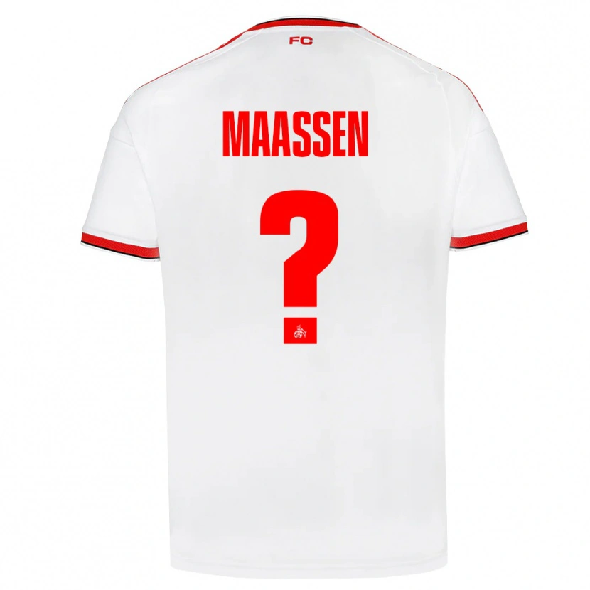Danxen Hombre Camiseta Leonard Maaßen #0 Blanco Rojo Negro 1ª Equipación 2026/27 La Camisa