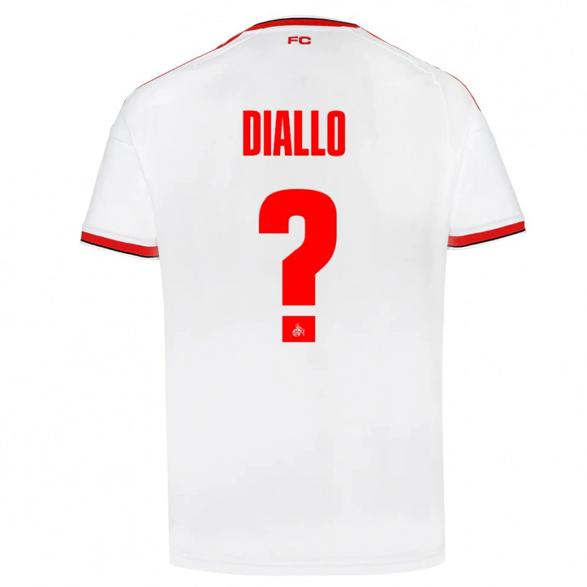 Danxen Hombre Camiseta Ismaila Diallo #0 Blanco Rojo Negro 1ª Equipación 2026/27 La Camisa