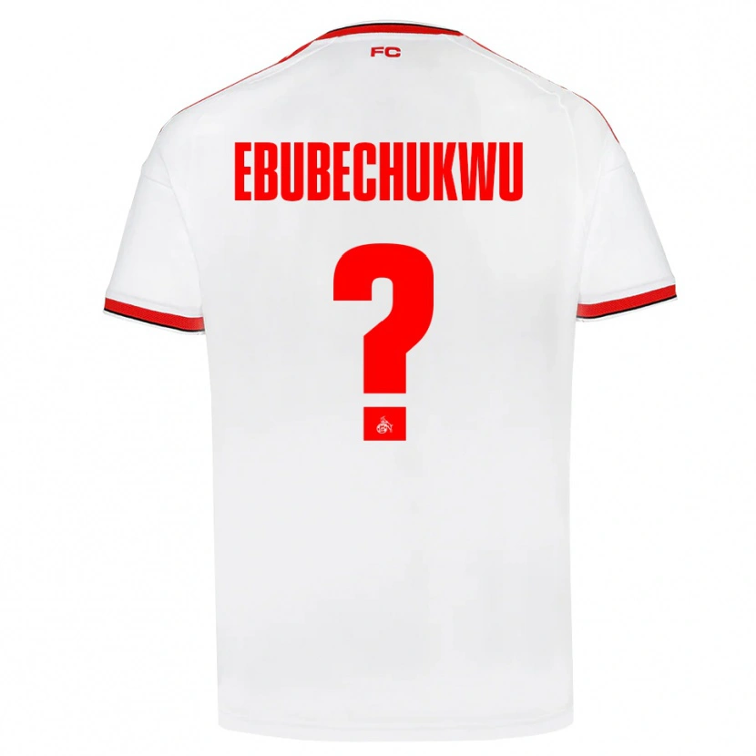 Danxen Hombre Camiseta Duru-Francis Promise Ebubechukwu #0 Blanco Rojo Negro 1ª Equipación 2026/27 La Camisa