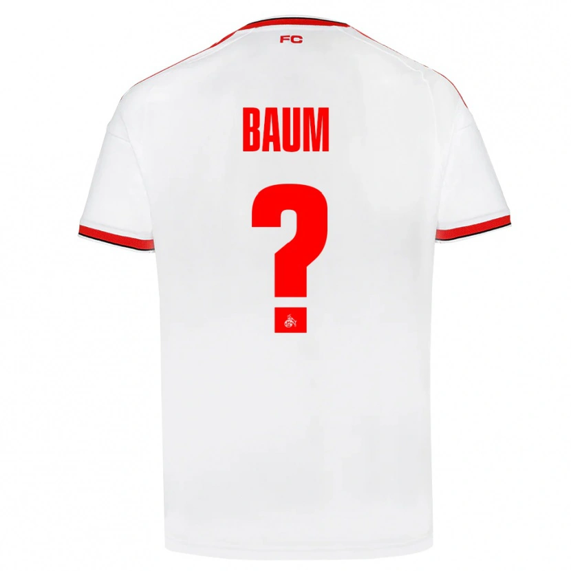 Danxen Hombre Camiseta Julius Baum #0 Blanco Rojo Negro 1ª Equipación 2026/27 La Camisa