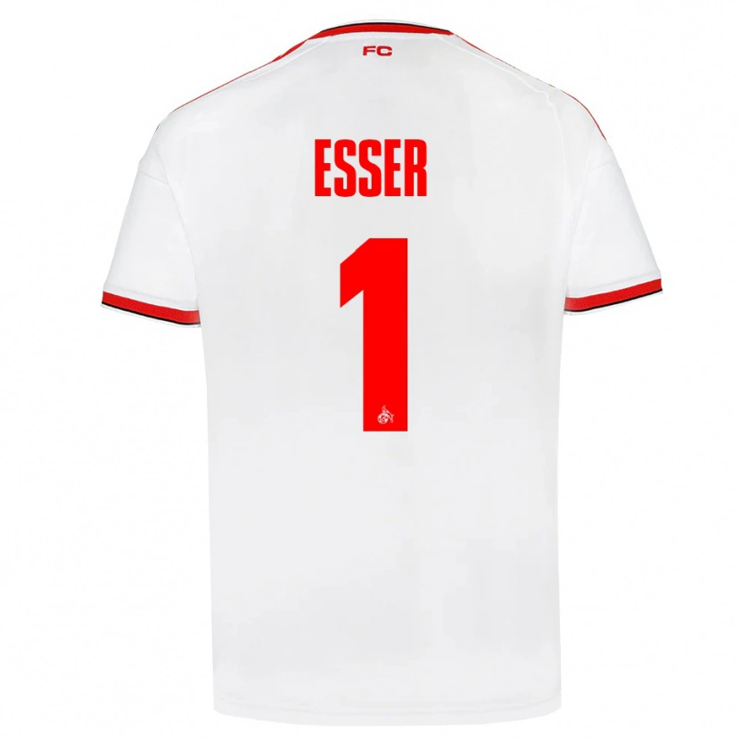 Danxen Hombre Camiseta Jacob Esser #1 Blanco Rojo Negro 1ª Equipación 2026/27 La Camisa
