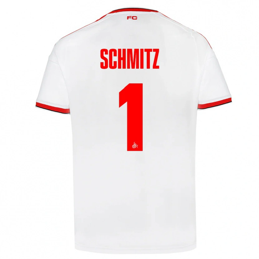 Danxen Hombre Camiseta Lisa Schmitz #1 Blanco Rojo Negro 1ª Equipación 2026/27 La Camisa