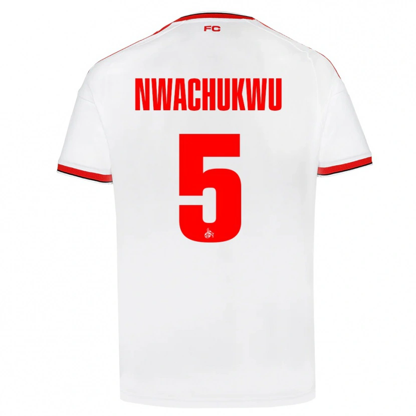Danxen Hombre Camiseta Ben Nwachukwu #5 Blanco Rojo Negro 1ª Equipación 2026/27 La Camisa