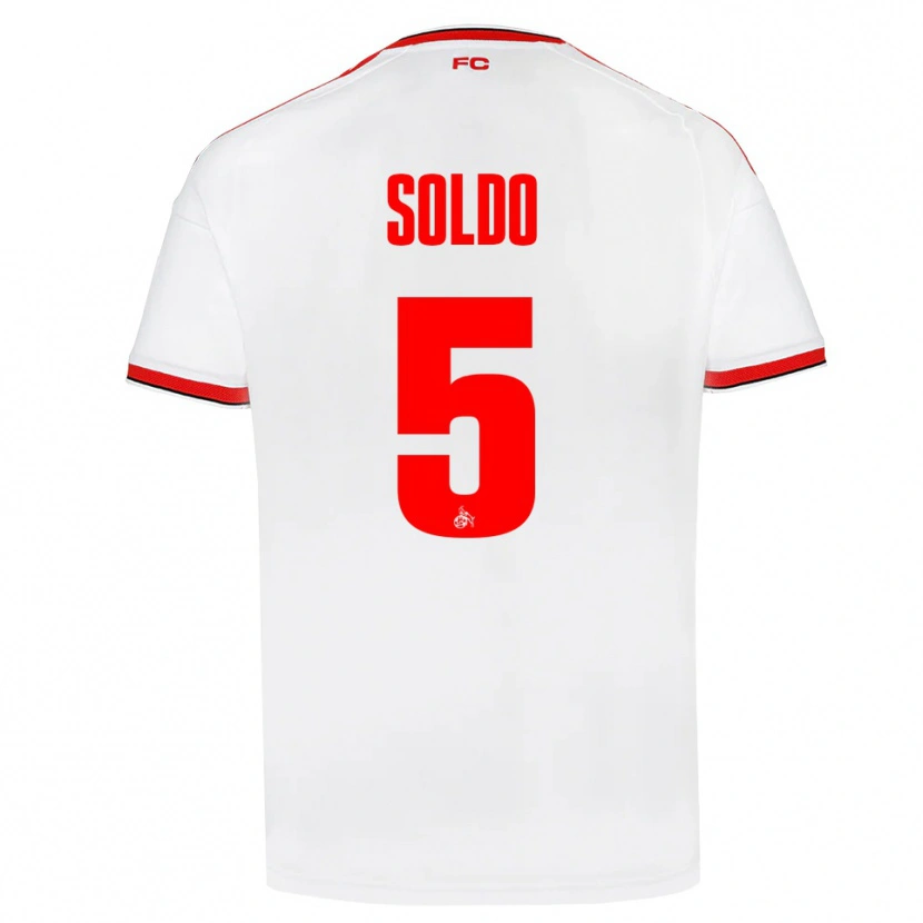 Danxen Hombre Camiseta Nikola Soldo #5 Blanco Rojo Negro 1ª Equipación 2026/27 La Camisa