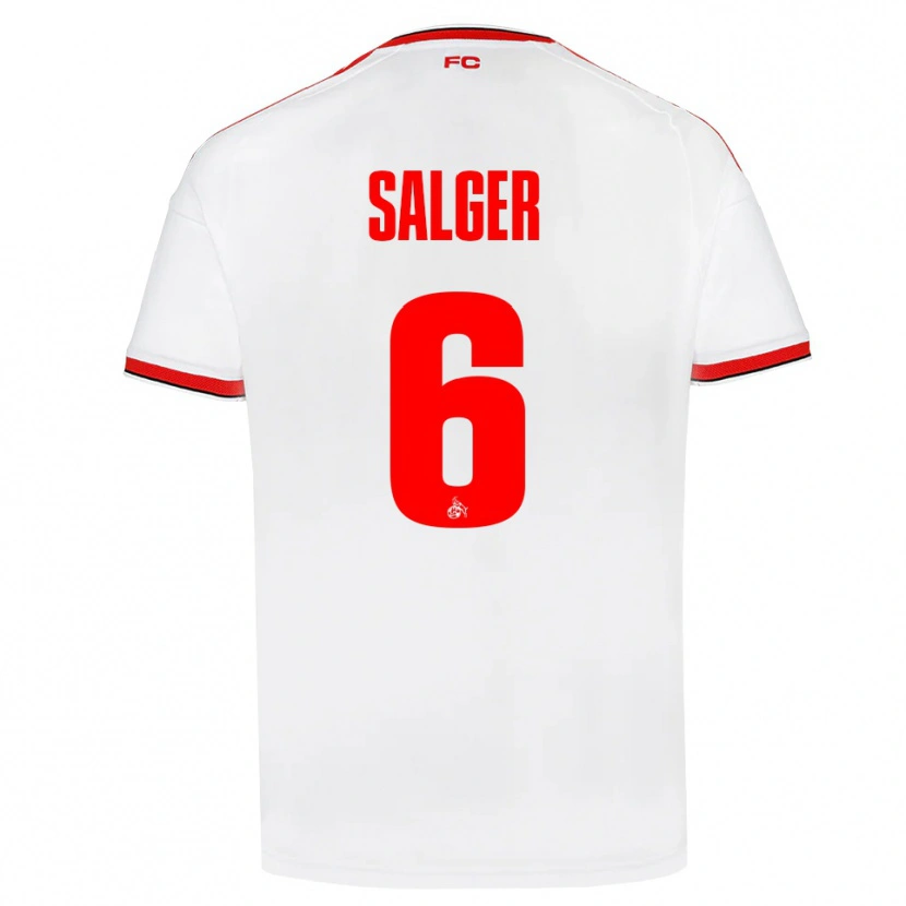 Danxen Hombre Camiseta Stephan Salger #6 Blanco Rojo Negro 1ª Equipación 2026/27 La Camisa