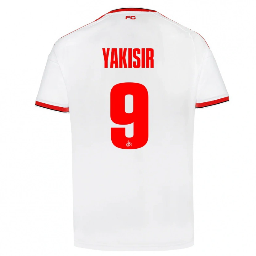 Danxen Hombre Camiseta Emir-Ahmet Yakisir #9 Blanco Rojo Negro 1ª Equipación 2026/27 La Camisa
