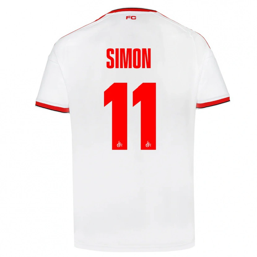 Danxen Hombre Camiseta Josias Simon #11 Blanco Rojo Negro 1ª Equipación 2026/27 La Camisa