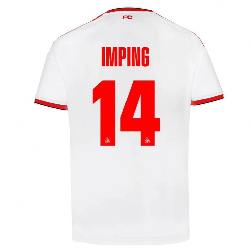 Danxen Hombre Camiseta Carlotta Imping #14 Blanco Rojo Negro 1ª Equipación 2026/27 La Camisa