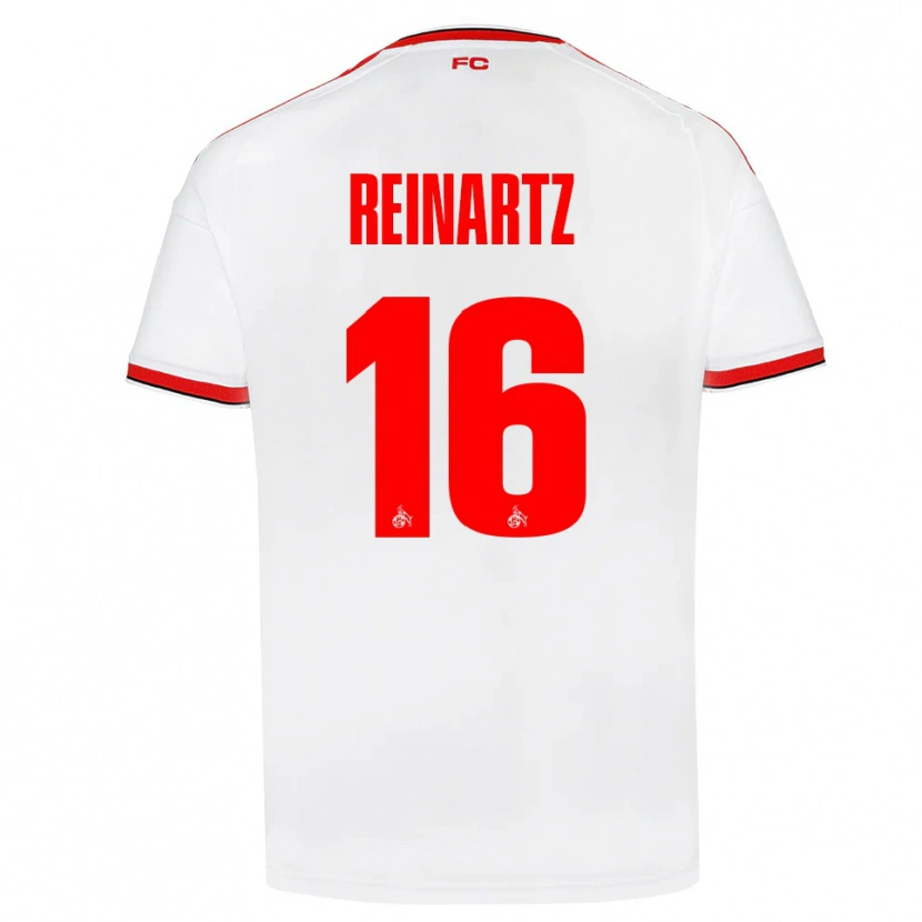 Danxen Hombre Camiseta Ben Reinartz #16 Blanco Rojo Negro 1ª Equipación 2026/27 La Camisa