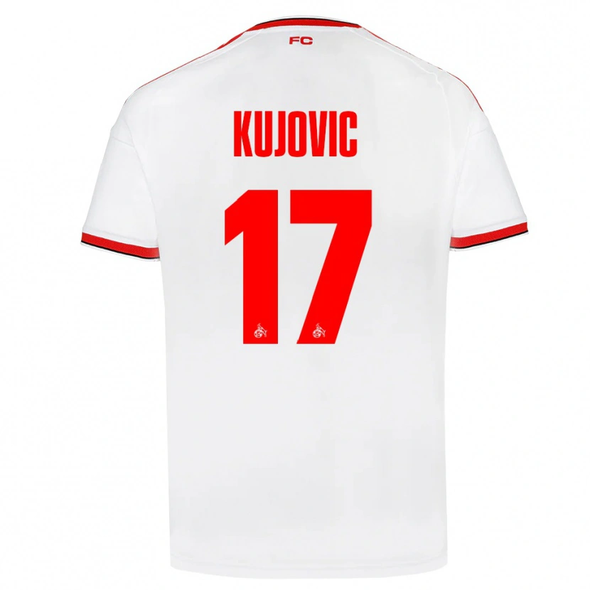 Danxen Hombre Camiseta Emin Kujovic #17 Blanco Rojo Negro 1ª Equipación 2026/27 La Camisa