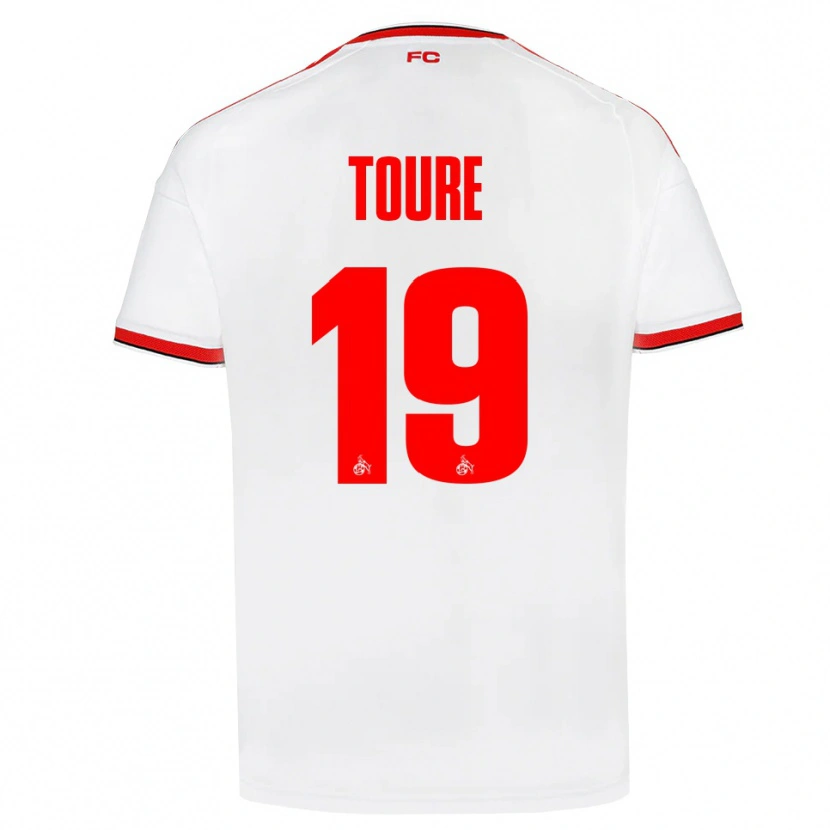 Danxen Hombre Camiseta Safyan Toure #19 Blanco Rojo Negro 1ª Equipación 2026/27 La Camisa