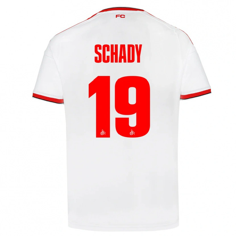Danxen Hombre Camiseta Alexis Schady #19 Blanco Rojo Negro 1ª Equipación 2026/27 La Camisa
