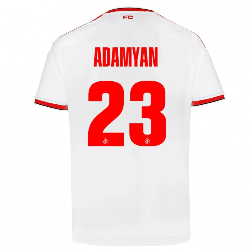 Danxen Hombre Camiseta Sargis Adamyan #23 Blanco Rojo Negro 1ª Equipación 2026/27 La Camisa