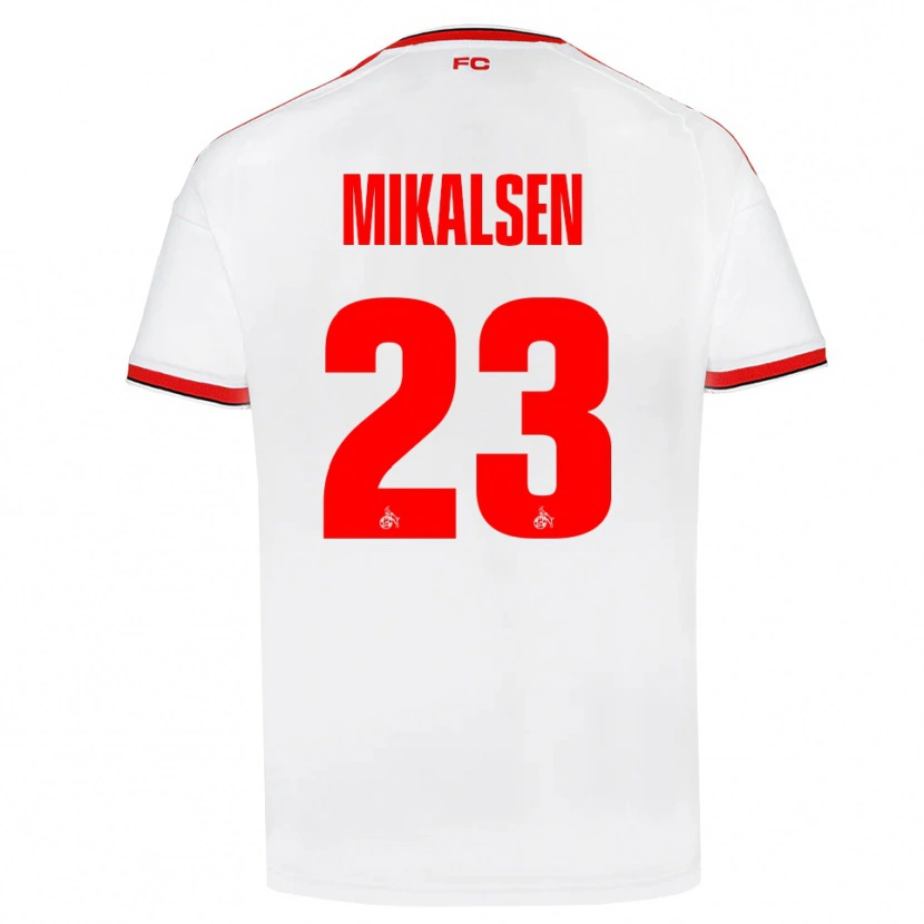 Danxen Hombre Camiseta Aurora Mikalsen #23 Blanco Rojo Negro 1ª Equipación 2026/27 La Camisa