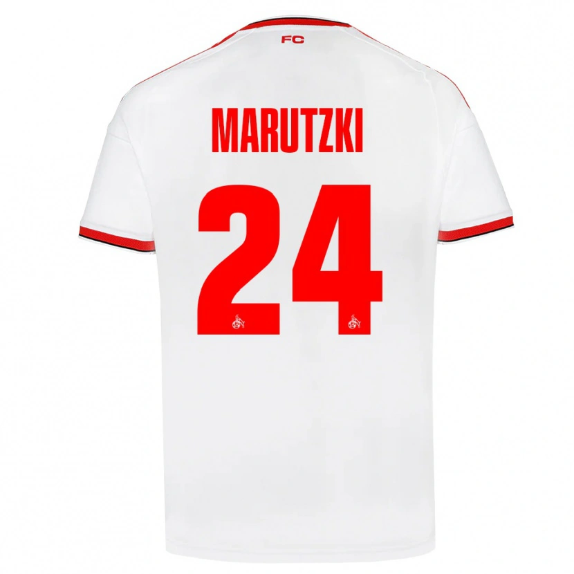 Danxen Hombre Camiseta Mikolaj Marutzki #24 Blanco Rojo Negro 1ª Equipación 2026/27 La Camisa