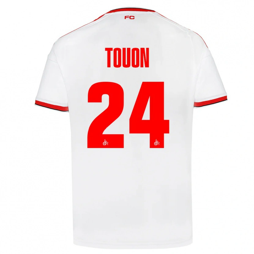 Danxen Hombre Camiseta Ella Touon #24 Blanco Rojo Negro 1ª Equipación 2026/27 La Camisa