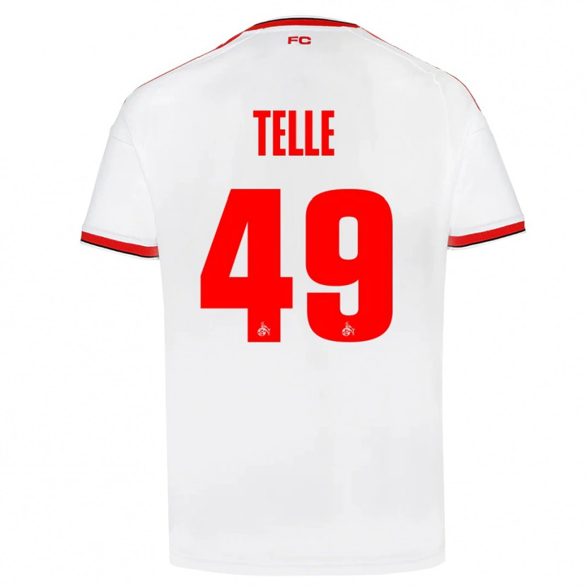 Danxen Hombre Camiseta Neo Telle #49 Blanco Rojo Negro 1ª Equipación 2026/27 La Camisa