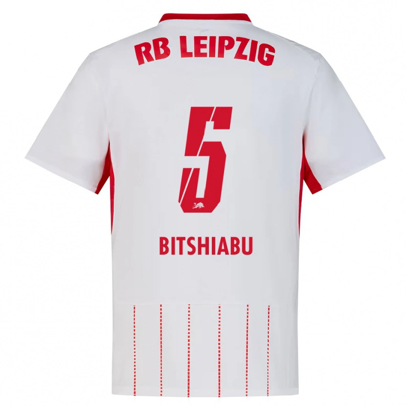 Danxen Hombre Camiseta El Chadaille Bitshiabu #5 Rojo Blanco Amarillo 1ª Equipación 2026/27 La Camisa