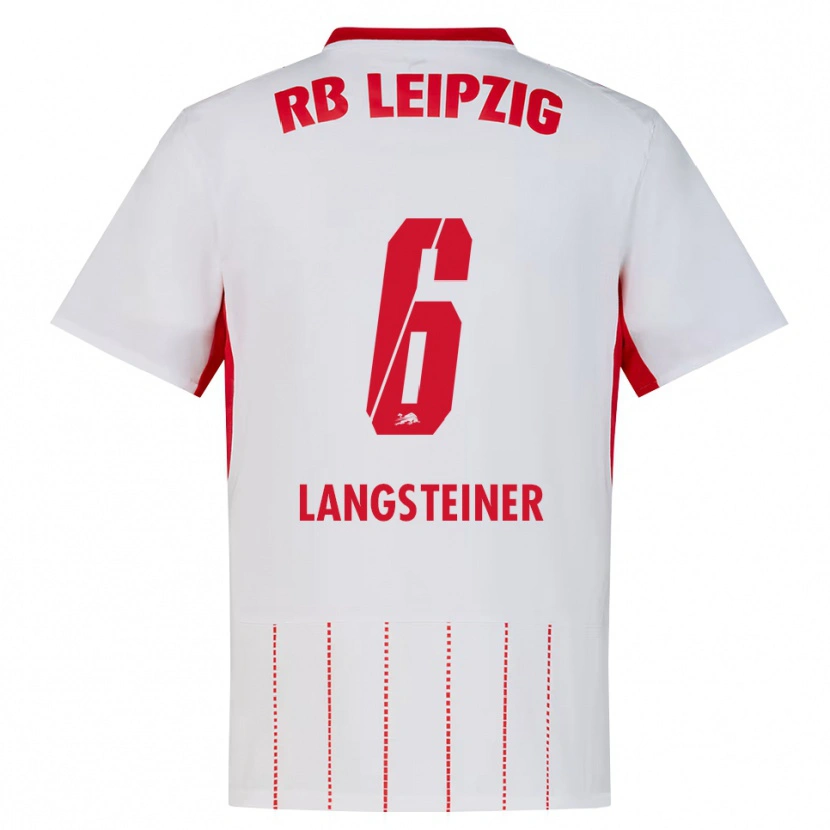 Danxen Hombre Camiseta Toni Langsteiner #6 Rojo Blanco Amarillo 1ª Equipación 2026/27 La Camisa