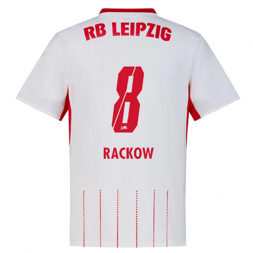 Danxen Hombre Camiseta Gianna Rackow #8 Rojo Blanco Amarillo 1ª Equipación 2026/27 La Camisa