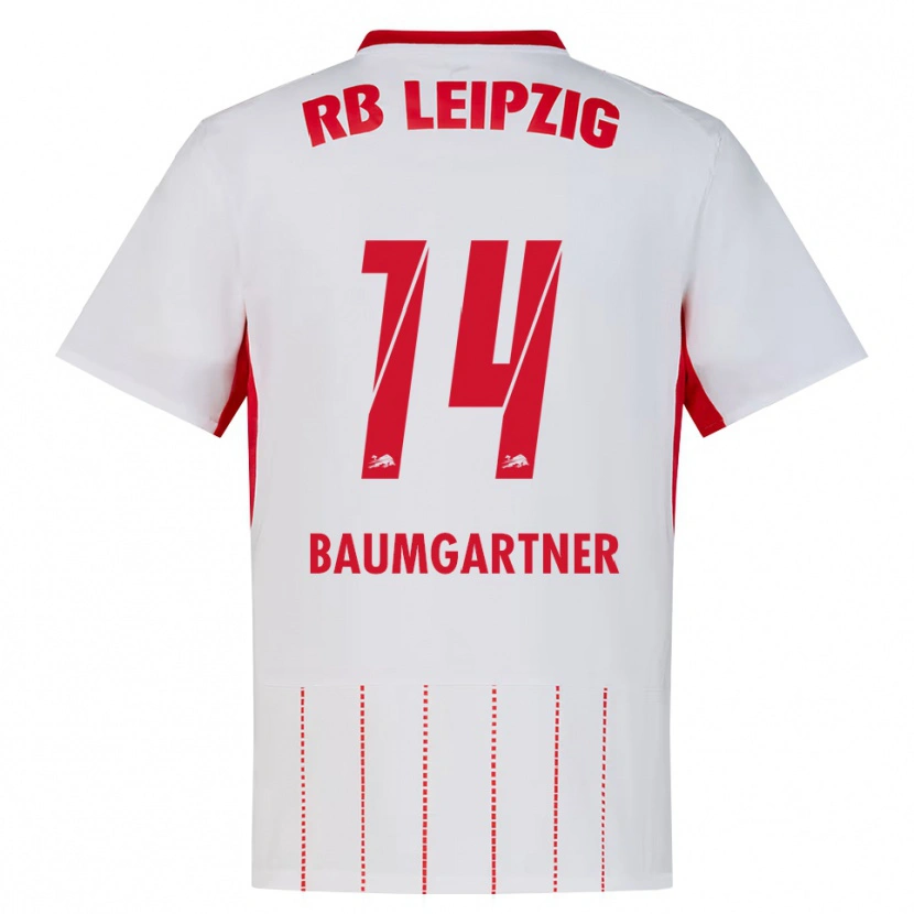 Danxen Hombre Camiseta Christoph Baumgartner #14 Rojo Blanco Amarillo 1ª Equipación 2026/27 La Camisa