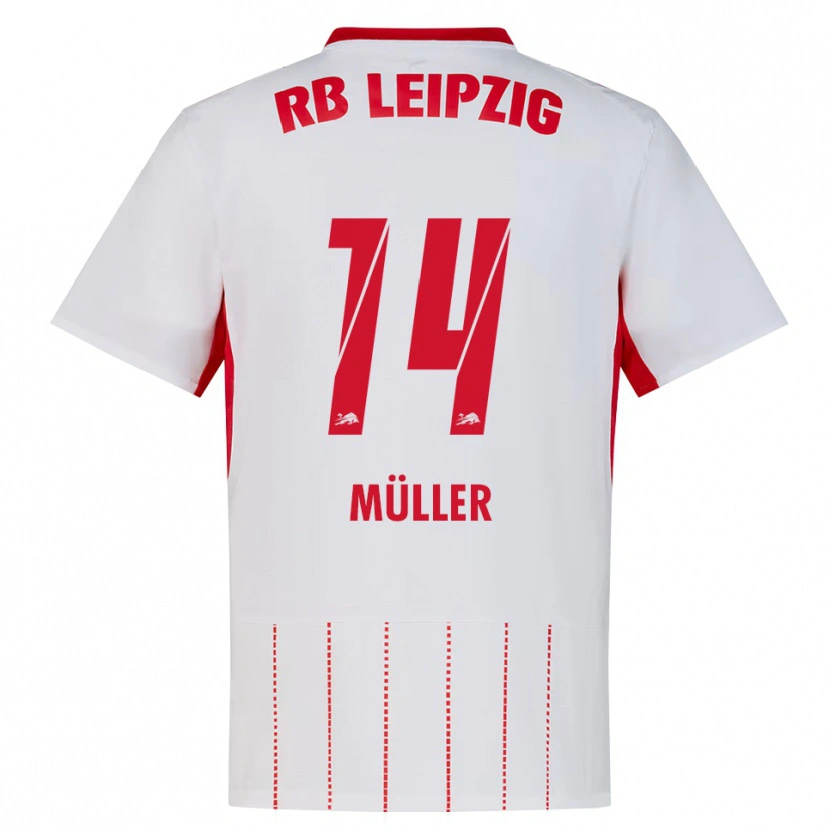 Danxen Hombre Camiseta Hannes Müller #14 Rojo Blanco Amarillo 1ª Equipación 2026/27 La Camisa