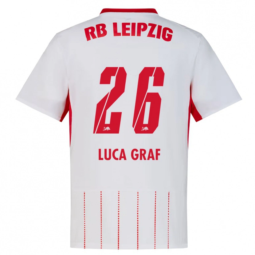Danxen Hombre Camiseta Luca Marie Graf #26 Rojo Blanco Amarillo 1ª Equipación 2026/27 La Camisa