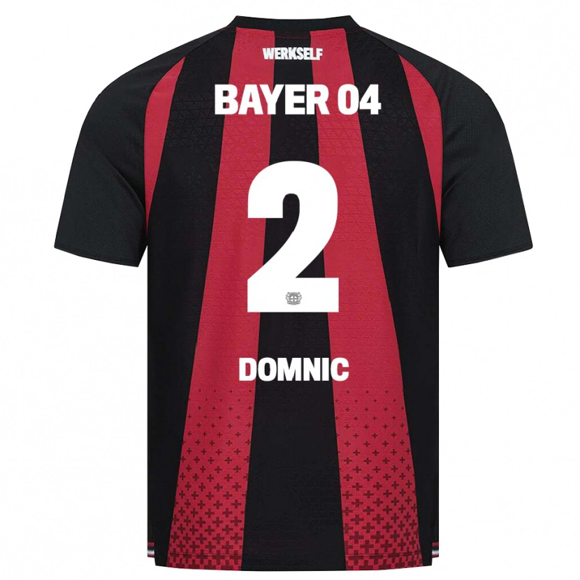 Danxen Hombre Camiseta Nebe-Sirak Domnic #2 Negro Blanco Rojo 1ª Equipación 2026/27 La Camisa
