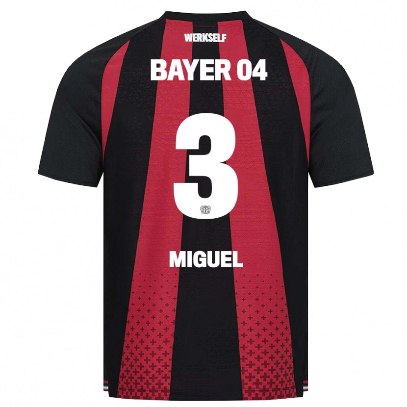 Danxen Hombre Camiseta Miguel Gutiérrez #3 Negro Blanco Rojo 1ª Equipación 2026/27 La Camisa