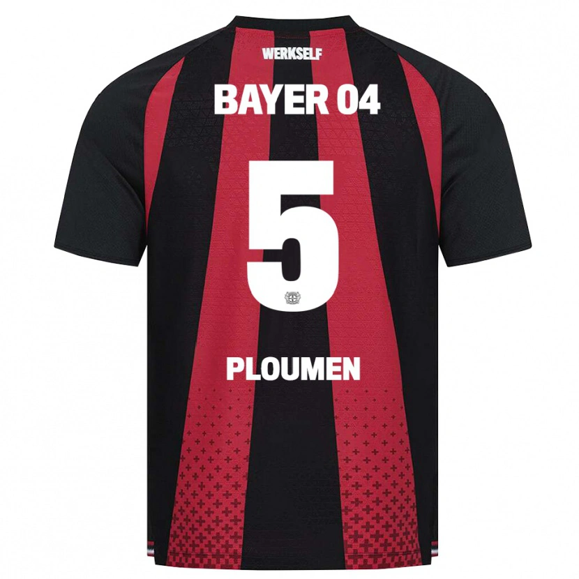 Danxen Hombre Camiseta Gilles Ploumen #5 Negro Blanco Rojo 1ª Equipación 2026/27 La Camisa