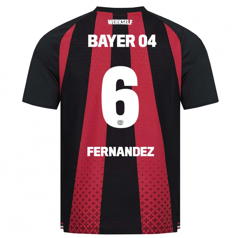 Danxen Hombre Camiseta Equi Fernández #6 Negro Blanco Rojo 1ª Equipación 2026/27 La Camisa
