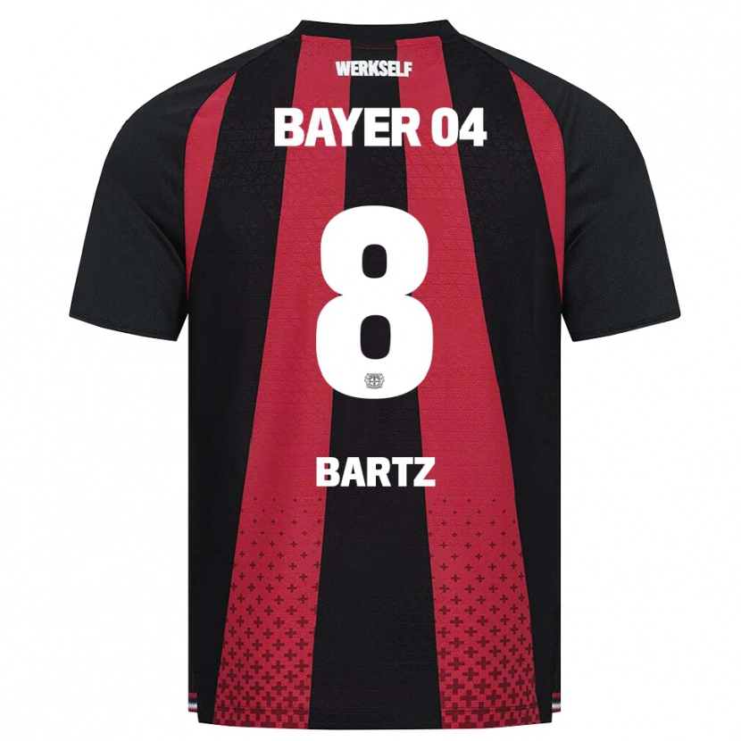 Danxen Hombre Camiseta Paulina Bartz #8 Negro Blanco Rojo 1ª Equipación 2026/27 La Camisa