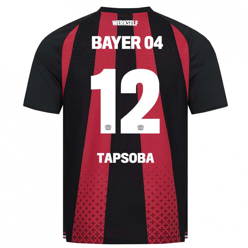 Danxen Hombre Camiseta Edmond Tapsoba #12 Negro Blanco Rojo 1ª Equipación 2026/27 La Camisa