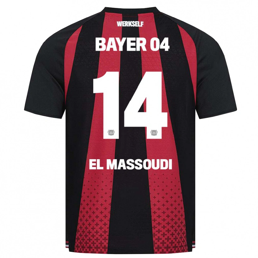 Danxen Hombre Camiseta Nassim El Massoudi #14 Negro Blanco Rojo 1ª Equipación 2026/27 La Camisa