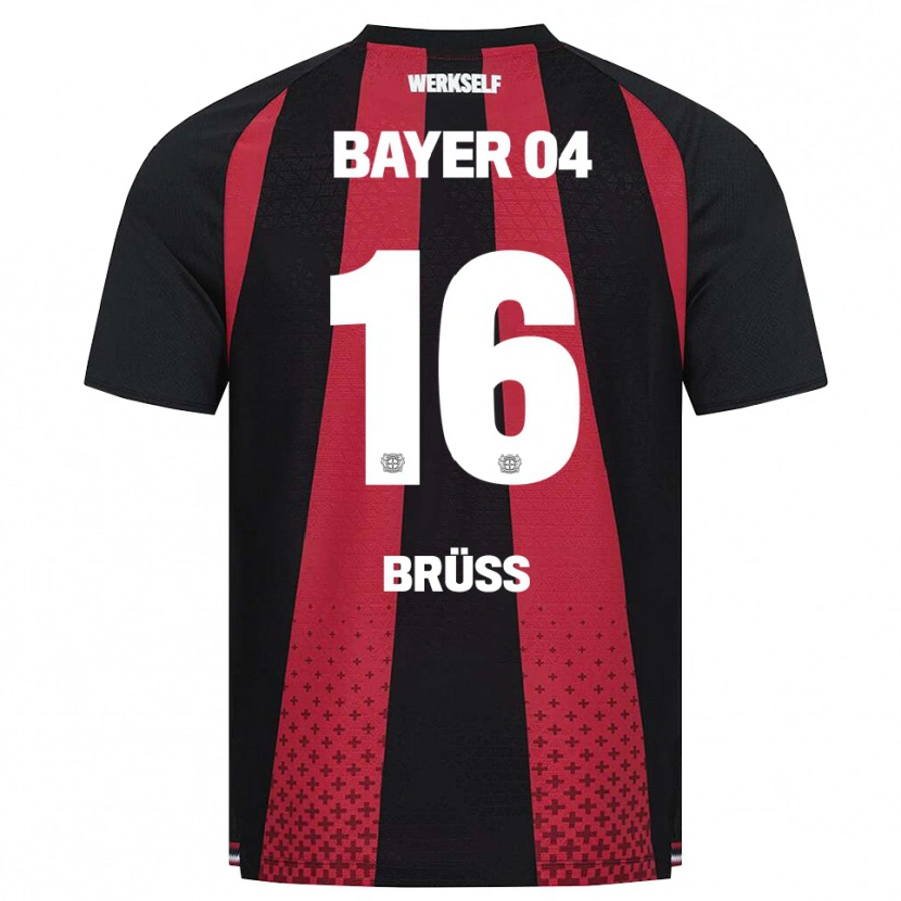 Danxen Hombre Camiseta Tom Brüss #16 Negro Blanco Rojo 1ª Equipación 2026/27 La Camisa