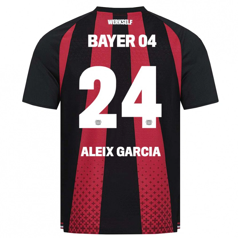 Danxen Hombre Camiseta Aleix García #24 Negro Blanco Rojo 1ª Equipación 2026/27 La Camisa