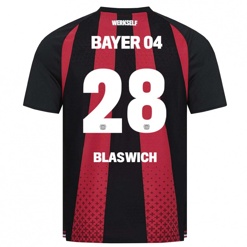 Danxen Hombre Camiseta Janis Blaswich #28 Negro Blanco Rojo 1ª Equipación 2026/27 La Camisa