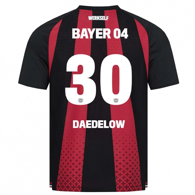 Danxen Hombre Camiseta Ida Daedelow #30 Negro Blanco Rojo 1ª Equipación 2026/27 La Camisa