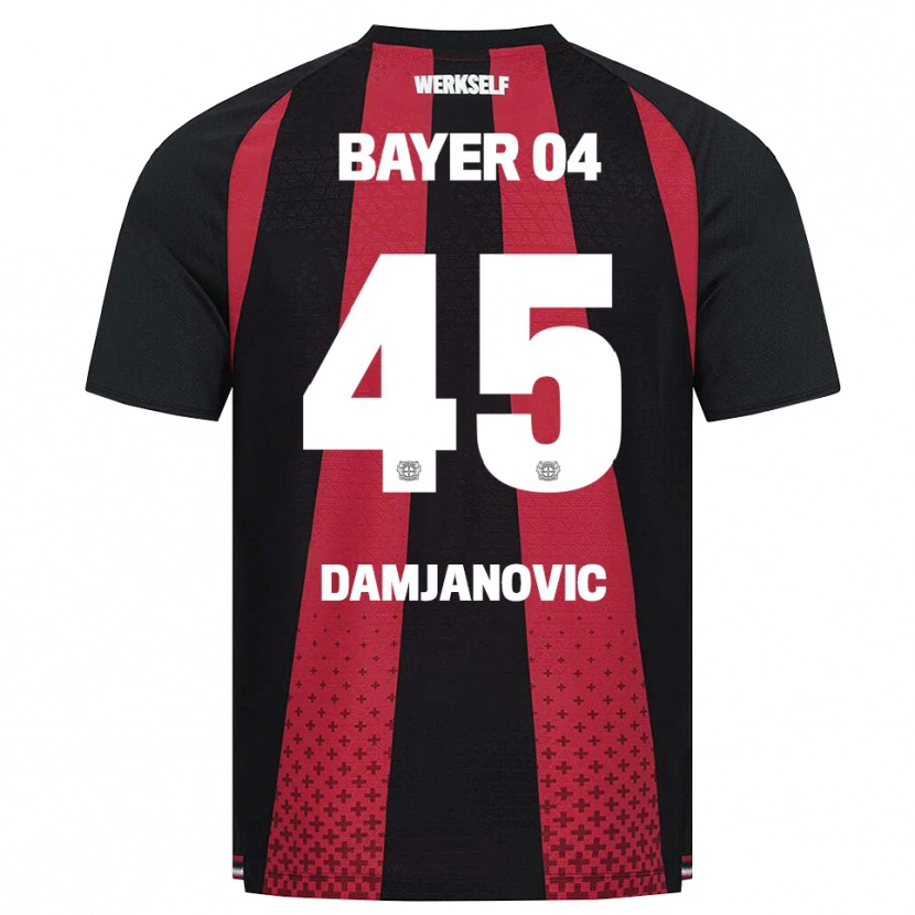Danxen Hombre Camiseta Aleksa Damjanovic #45 Negro Blanco Rojo 1ª Equipación 2026/27 La Camisa