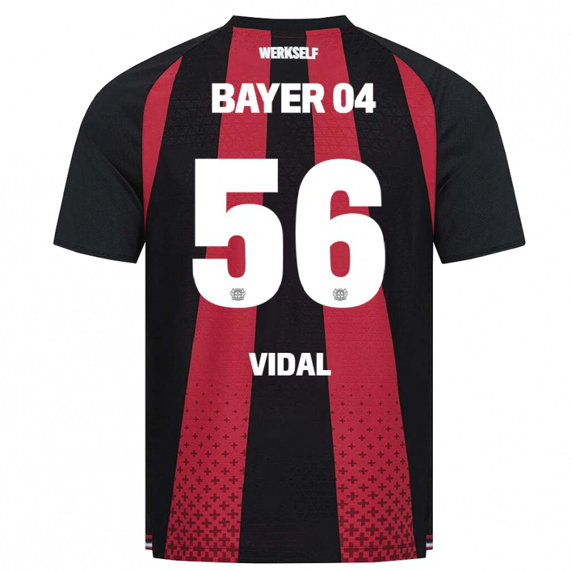 Danxen Hombre Camiseta Juliette Vidal #56 Negro Blanco Rojo 1ª Equipación 2026/27 La Camisa
