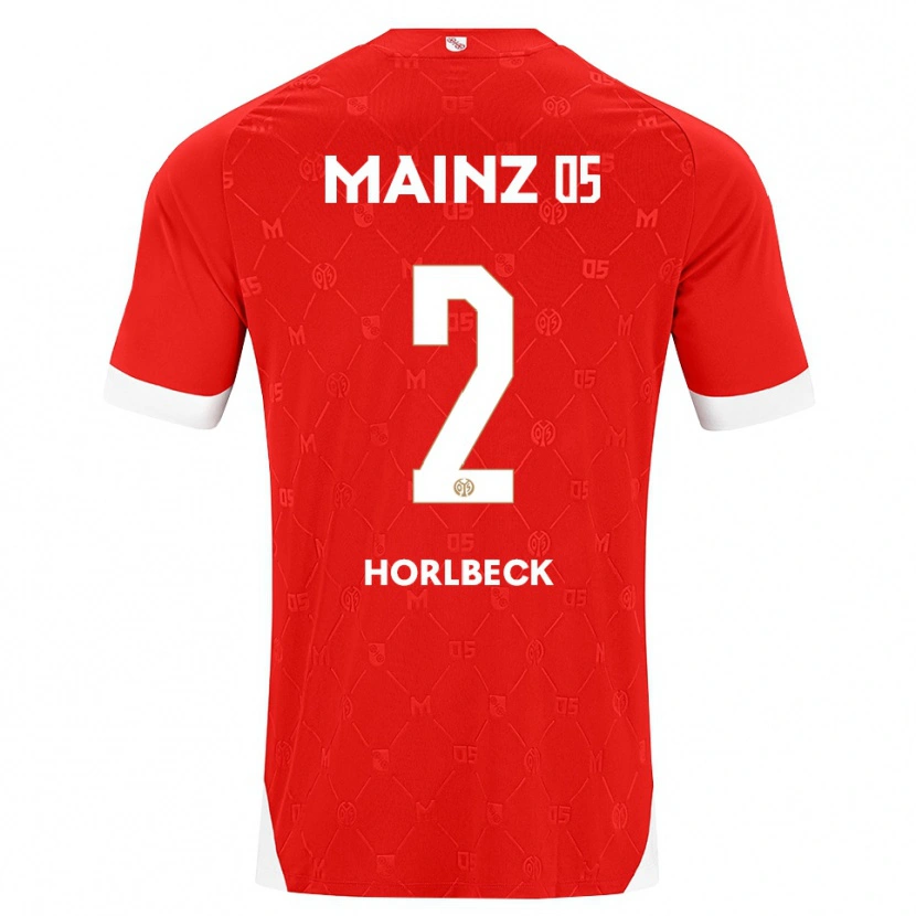 Danxen Hombre Camiseta Dominik Horlbeck #2 Rojo Blanco 1ª Equipación 2026/27 La Camisa