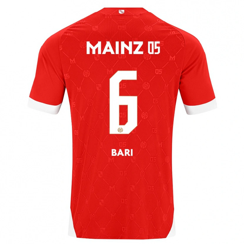 Danxen Hombre Camiseta Lorena Bari #6 Rojo Blanco 1ª Equipación 2026/27 La Camisa