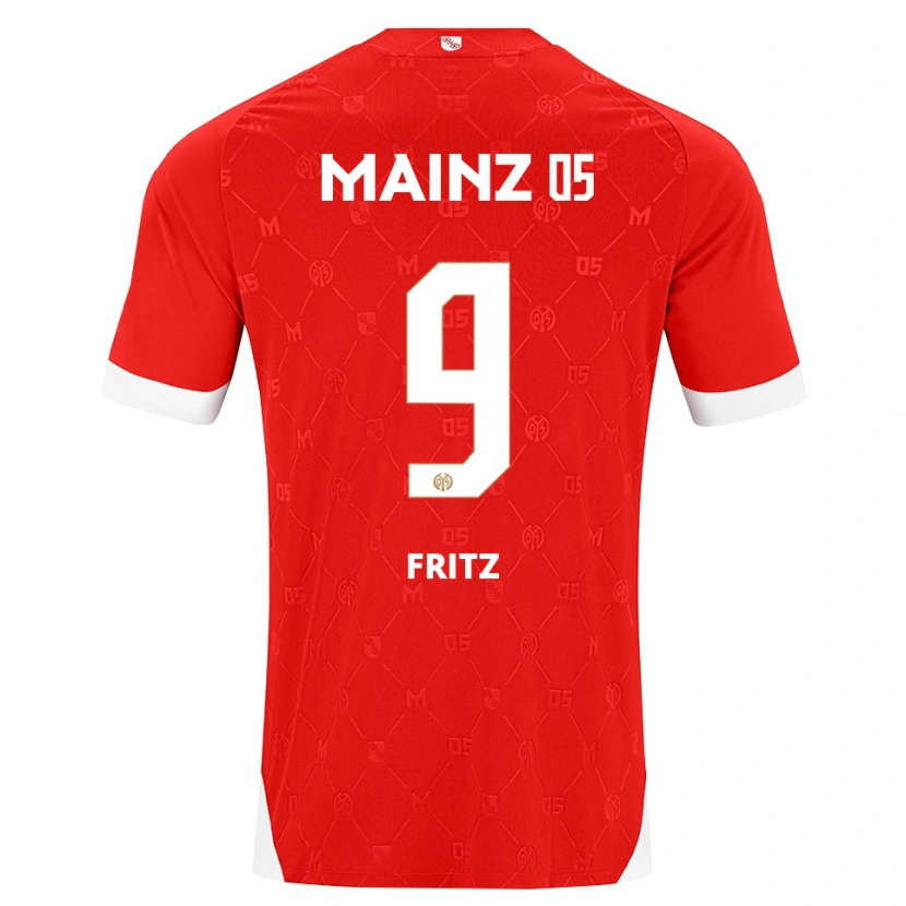 Danxen Hombre Camiseta April Fritz #9 Rojo Blanco 1ª Equipación 2026/27 La Camisa
