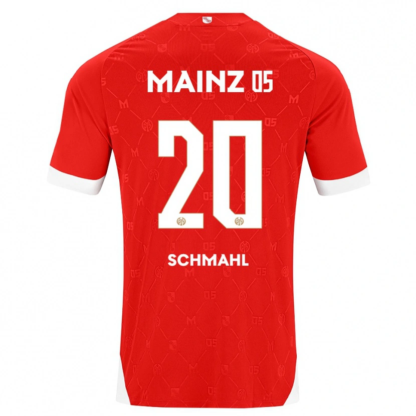 Danxen Hombre Camiseta Laura Schmahl #20 Rojo Blanco 1ª Equipación 2026/27 La Camisa