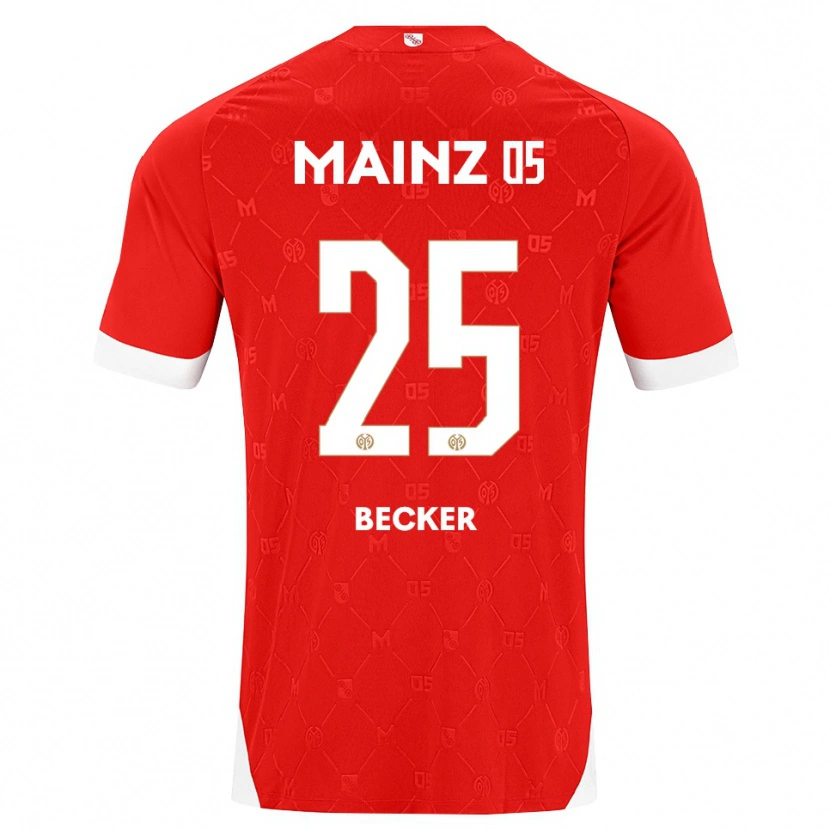 Danxen Hombre Camiseta Kathrin Becker #25 Rojo Blanco 1ª Equipación 2026/27 La Camisa