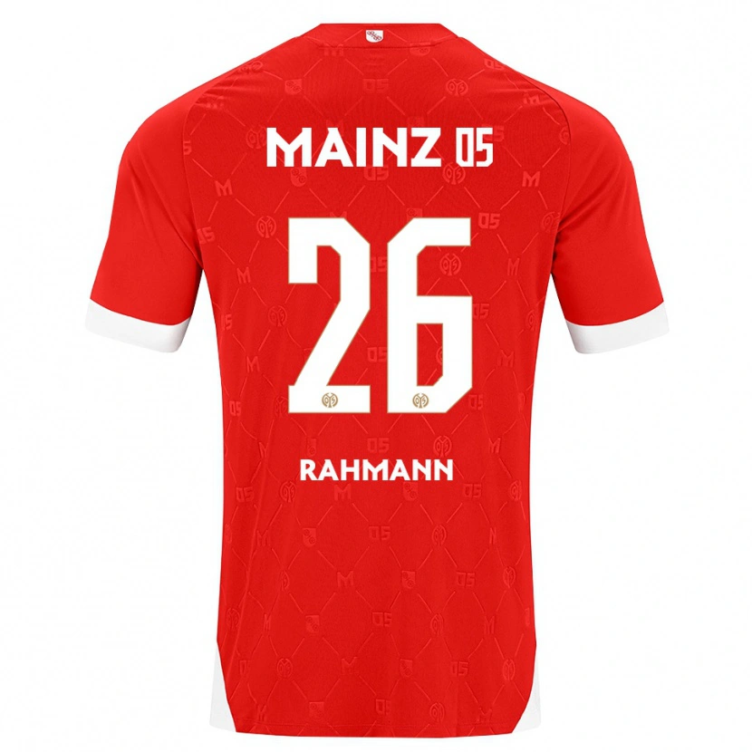 Danxen Hombre Camiseta Luke Rahmann #26 Rojo Blanco 1ª Equipación 2026/27 La Camisa