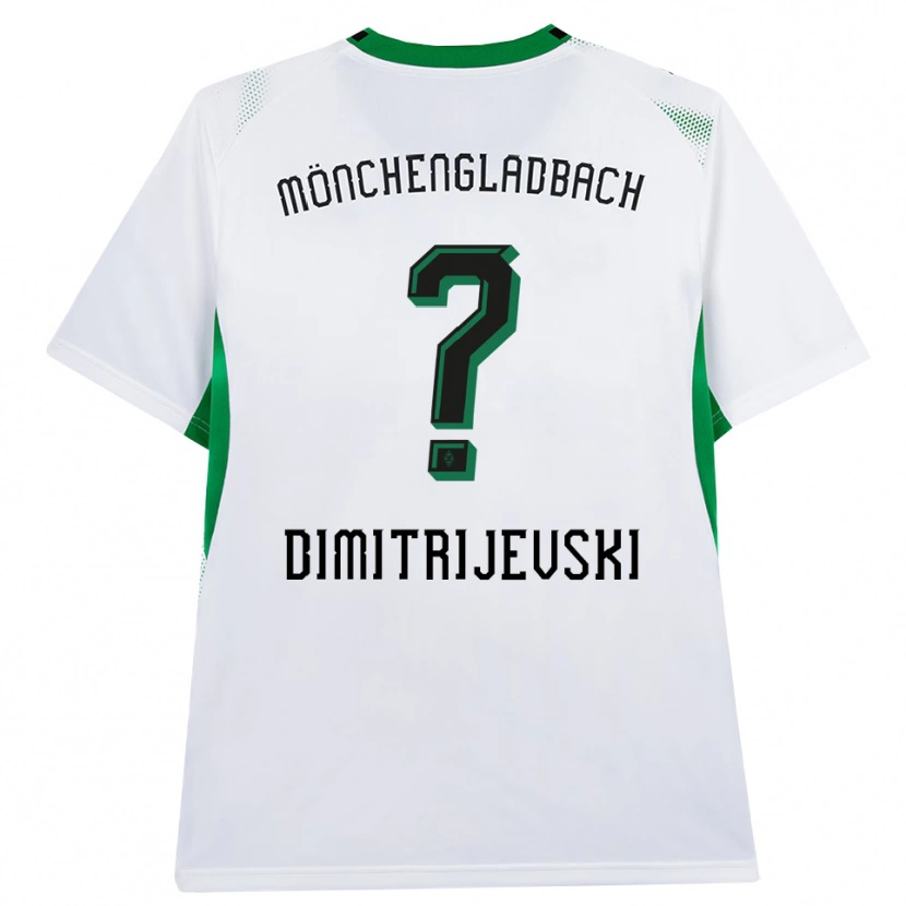 Danxen Hombre Camiseta Maximilian Dimitrijevski #0 Blanco Negro Verde 1ª Equipación 2026/27 La Camisa