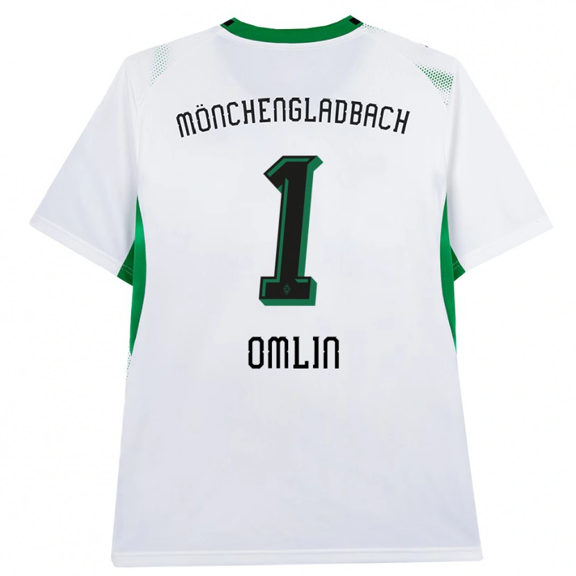 Danxen Hombre Camiseta Jonas Omlin #1 Blanco Negro Verde 1ª Equipación 2026/27 La Camisa