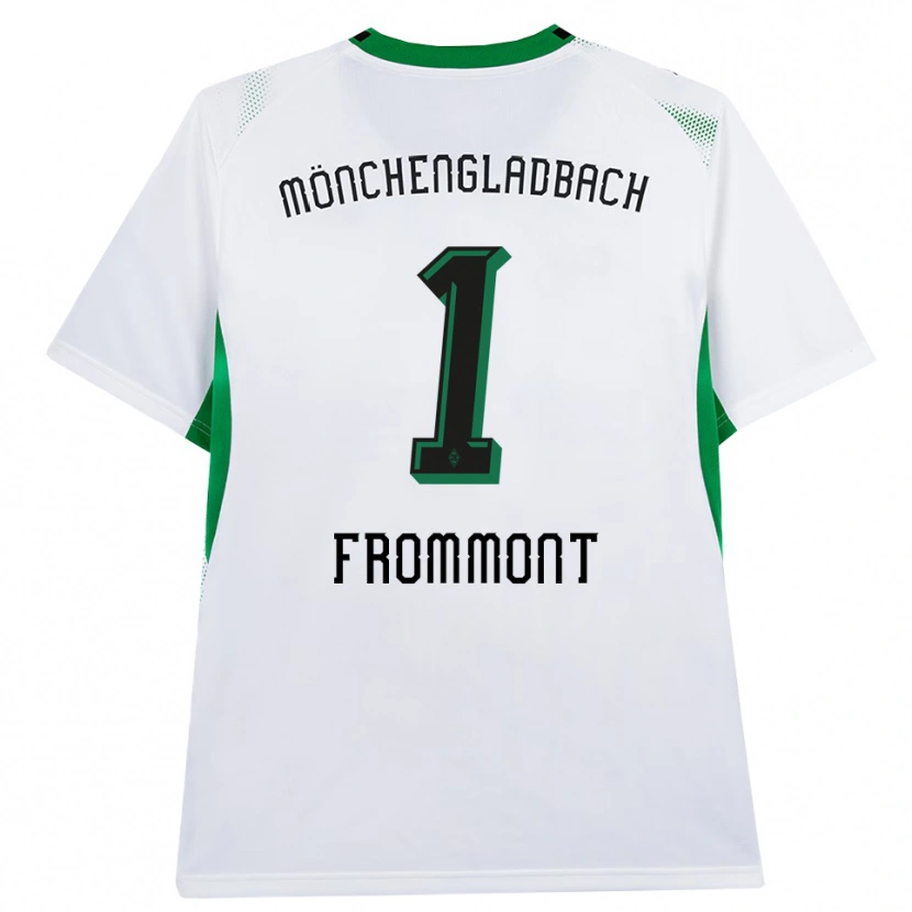 Danxen Hombre Camiseta Romina Frommont #1 Blanco Negro Verde 1ª Equipación 2026/27 La Camisa